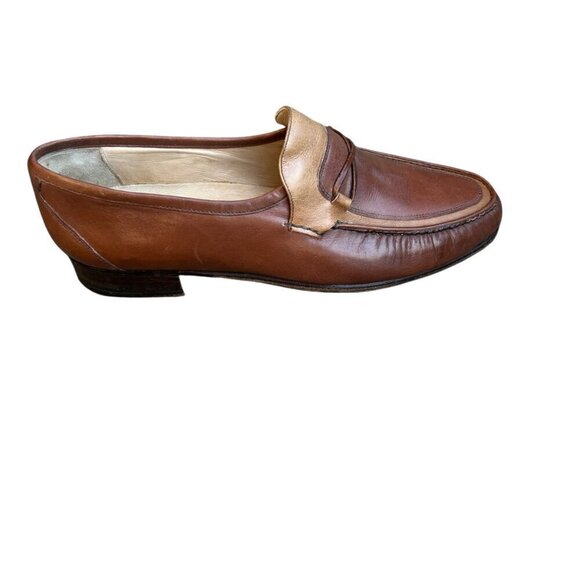 Johnston & Murphy Italian Made Two Tone Brown Dress Shoes Oxfords Size 8.5 M main image 4